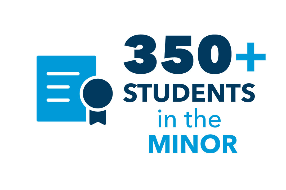 350+ Students in the minor