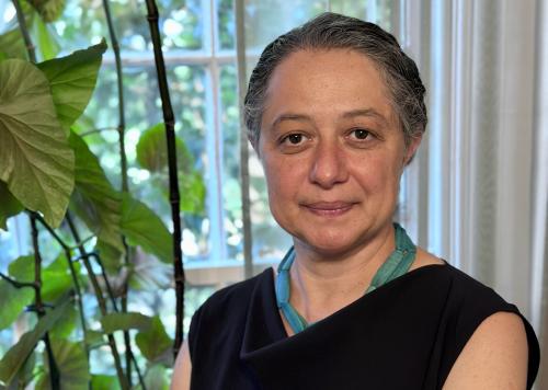 Department Chair Sarah Shomstein smiling to camera.