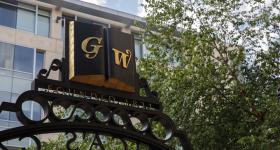 GW Founded in 1821 sign